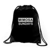 mimosa sundays brunch mens Drawstring Bags