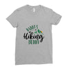 Daddy's Hiking Buddy Ladies Fitted T-Shirt