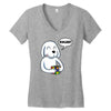 smart dog Women's V-Neck T-Shirt