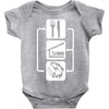 v2 eat sleep fish Baby Onesie