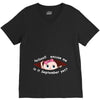 September Peeking Out Baby Girl V-Neck Tee