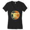 Moon and Sun Women's V-Neck T-Shirt