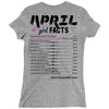 April Girl Facts Aries Ladies Fitted T-Shirt