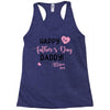 Happy Fathers Day Daddy! Baby Girl Any Name Customized Racerback Tank