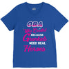 Oba Was Created Because Need Real Heroes V-Neck Tee