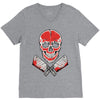 skull meat V-Neck Tee