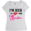 i'm her bestie Women's Triblend Scoop T-shirt