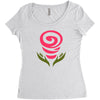 cute flowers Women's Triblend Scoop T-shirt