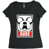 dude Women's Triblend Scoop T-shirt