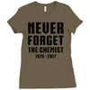 Never Forget The Chemist Ladies Fitted T-Shirt