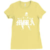 sparta mma criminal boxen muay thai kickboxen fight shirt bjj ringer Ladies Fitted T-Shirt