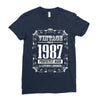 vintage made in 1987 perfectly aged a living legend Ladies Fitted T-Shirt