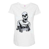 skull gamer Maternity Scoop Neck T-shirt