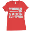 wooden spoon survivor Ladies Fitted T-Shirt