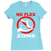 no flex zone arm gym workout Ladies Fitted T-Shirt
