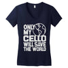 only my cello will save the world Women's V-Neck T-Shirt