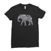 elephant filled pattern cool Ladies Fitted T-Shirt