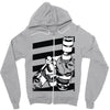 alcohol blanc Zipper Hoodie