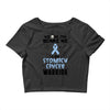 no one can scare me i am atomach cancer warrior Crop Top
