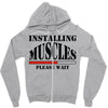 installing muscles Zipper Hoodie