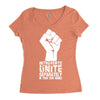 introverts unite separately in your own homes Women's Triblend Scoop T-shirt