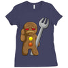 sad gingerbread Ladies Fitted T-Shirt