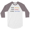 mommy daddy harrison baby name 3/4 Sleeve Shirt