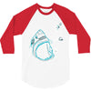 shark attack!!! 3/4 Sleeve Shirt