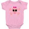 fummy pink skull long sleeve Baby Bodysuit