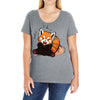 red fox 5 Ladies Curvy T-Shirt