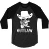 outlaw cow boy motor bike 3/4 Sleeve Shirt