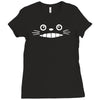 smiling face Ladies Fitted T-Shirt