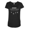 merry christmas and happy new year Maternity Scoop Neck T-shirt