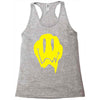 melting acid smiley face Racerback Tank