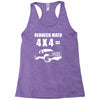 redneck math 4x4 truck Racerback Tank