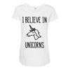 i believe in unicorns Maternity Scoop Neck T-shirt