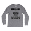 Super April Girl Long Sleeve Shirts