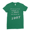 best men are born in 1957   60th birthday Ladies Fitted T-Shirt