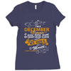 I'm a december woman I was born with my heart Ladies Fitted T-Shirt