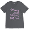 go away i'm only speaking to my dog today V-Neck Tee