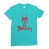 screaming skull Ladies Fitted T-Shirt