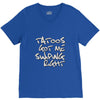 tattoos got me swiping right girls V-Neck Tee