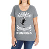 simple man running Ladies Curvy T-Shirt