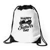 happy father's day 2 Drawstring Bags