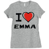 i love emma Ladies Fitted T-Shirt