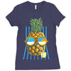 pineapple sunbathe Ladies Fitted T-Shirt