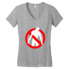 no zombies Women's V-Neck T-Shirt