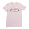 christmas misery Ladies Fitted T-Shirt