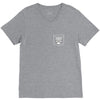 106. shield pocket 033 dv men tshirt black V-Neck Tee