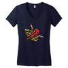 pew pew deadpool Women's V-Neck T-Shirt
